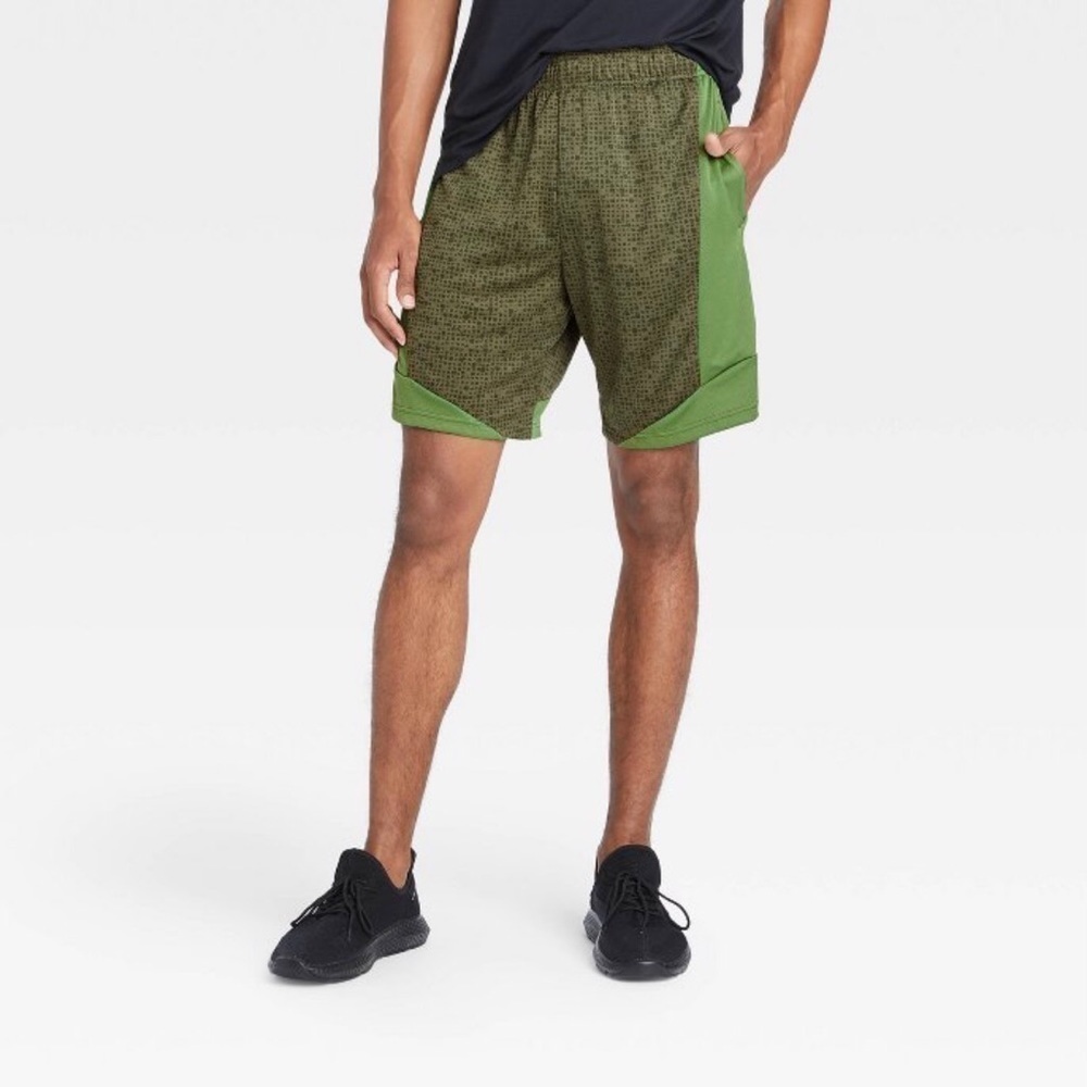 All in motion green basketball shorts new